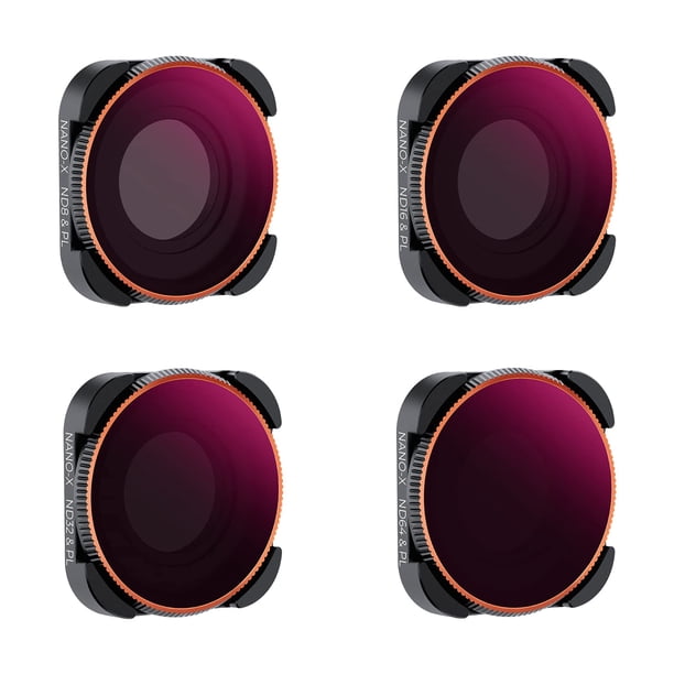 Kit de filtros de lentes K&F Concept ND/PL, paquete de 4 unidades para GoPro Hero 9-12