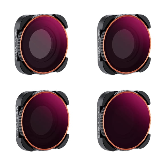 Kit de filtros de lentes K&F Concept ND/PL, paquete de 4 unidades para GoPro Hero 9-12