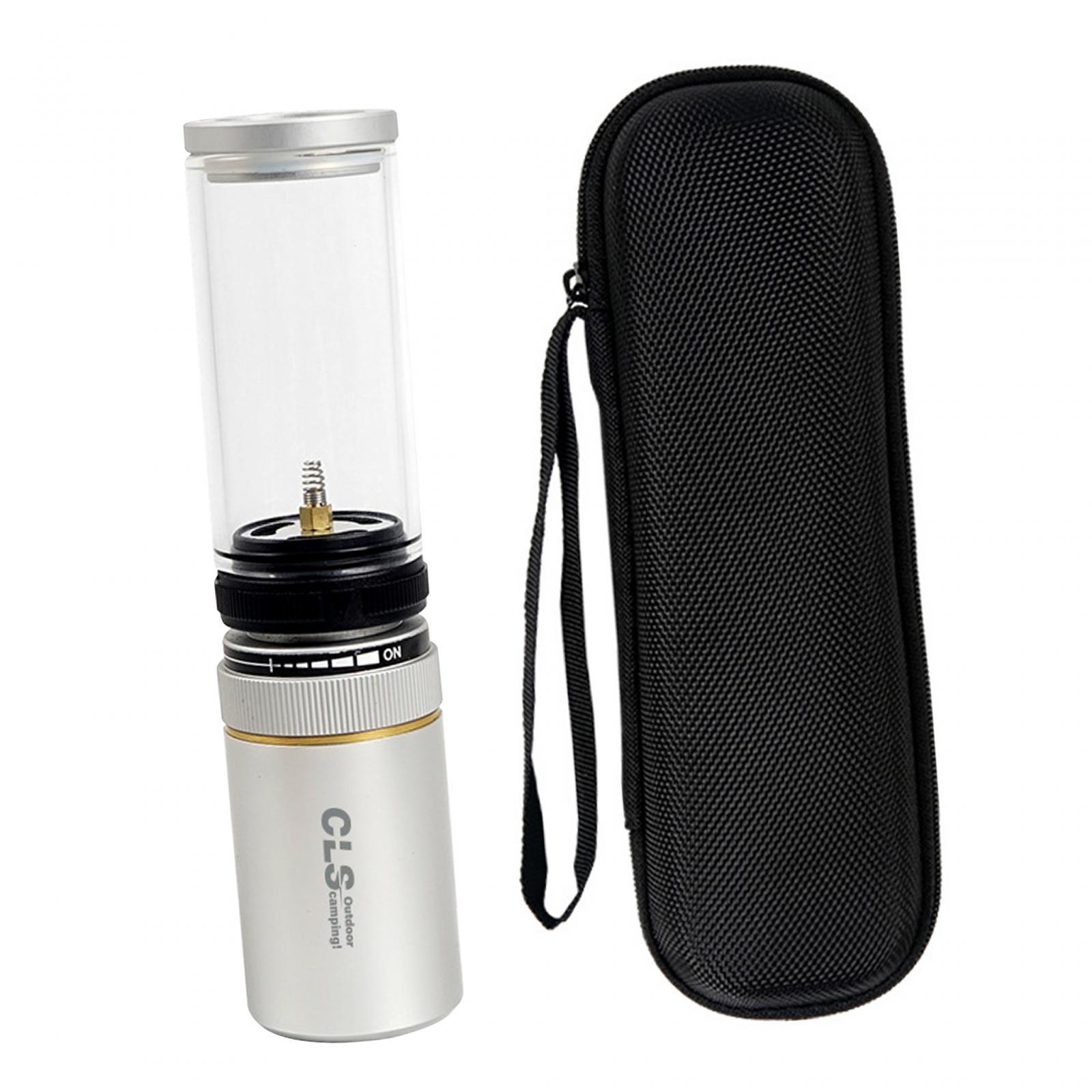 Ioensy - Lámpara De Tanque De Gas Para Exteriores, Iluminación Para Acampar, Para Mochilero, Escalada, Picnic, Color Gris Plateado