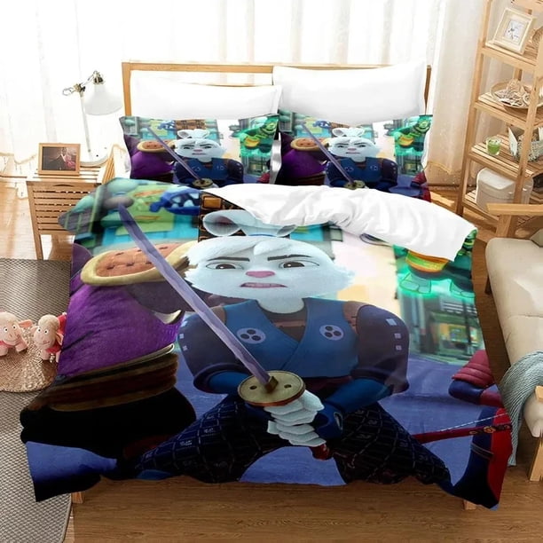 Samurai Rabbit Usagi Chronicles Bedding Set Duvet Cover Bed Set Quilt Cover Pillowcase Comforter Size Boys Adult Bed Sheets