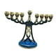 thumbnail image 2 of Candelabro De Metal Esmaltado Menorah, Adorno De Soporte Para Velas Adornado De Escritorio, 2 of 5