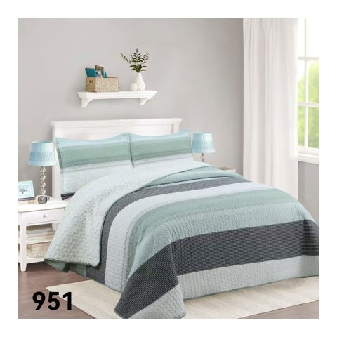 Genérico - Cubrecama Sherpa 1.5 Plazas - Verde Matiz M951