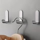 thumbnail image 2 of Set Of 3, Stainless Steel Adhesive Hook, Kitchen Single Hanger Hook, Hook Fro Hanging Clothes Towel Bags, Bathroom Toilet Hanging Clothes Hook, Silvery, 2 of 4