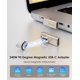thumbnail image 2 of Adaptador Magtame Magnético de Ángulo Recto USB C 240W 40Gbps 4K, 2 of 7