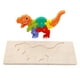 thumbnail image 4 of Rompecabezas De Madera Para Niños Rompecabezas De Dinosaurios De Madera Para Niños Pequeños Tiranosaurio Rex Preescolar, 4 of 5