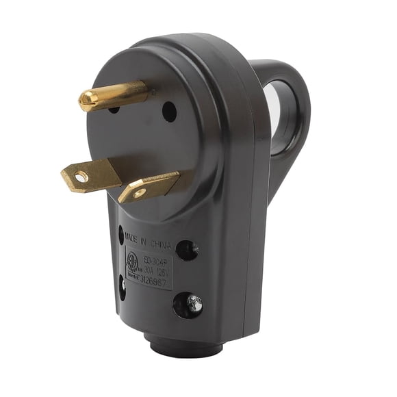 Enchufe acbroad NEMA TT-30P de alta resistencia para RV, 30 A, 125 V