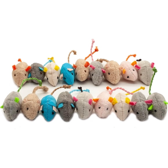 Juguete para gato Fashions Talk, ratones con catnip, 18 unidades