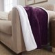 thumbnail image 3 of Manta Genteele Sherpa Super Soft de 100 x 125 cm, color lila y blanco, 3 of 6