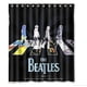 thumbnail image 1 of Cortina de ducha de The Beatles Walking, juego de cortinas de baño con ganchos, tamaño 66 x 72 pulgadas, 1 of 3