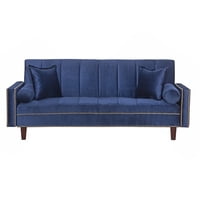 Black Factory - Futon Sofa Cama Golden Blue