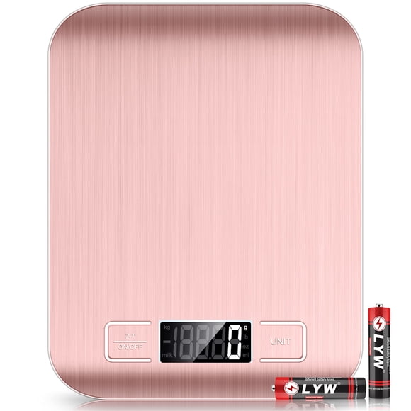 Báscula de Cocina Digital Mik-Nana 10kg Acero Inoxidable Rosa