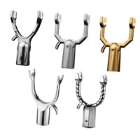 Magideal - 5X Ganchos De Metal Tenedor De Ropa Ropa De Soporte Resistente Portátil Portátil, Aleación De Aluminio, Accesorios Para El Hogar Lavandería Colgante H