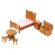 thumbnail image 3 of Casa De Mu?ecas Muebles En Miniatura Juego De Dormitorio Para Ni?os De Madera 1/12 Color De Madera, 3 of 3