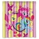 thumbnail image 1 of Cortina de ducha de rayas de My Little Pony, juego de cortina de baño con ganchos, tamaño 66 x 72 pulgadas, 1 of 3