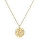 thumbnail image 1 of LOYATA Collar con colgante redondo dorado para mujer, diseño sencillo de 14 quilates, 1 of 3