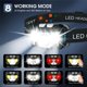 thumbnail image 4 of Linterna Frontal LHKNL Paquete de 4 Ultra Brillante LED Recargable, 4 of 6