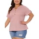 thumbnail image 4 of Agnes Orinda Blusas Casuales de Verano para Mujer de Talla Grande para la Escuela Universitaria, 4 of 6