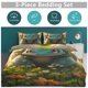 thumbnail image 5 of Bulb_asaur Print Bedding Set Pattern Duvet Cove Set 3 Pieces 1 Quilt Cover And 2 Pillowcases for Women Men Teens, 5 of 5