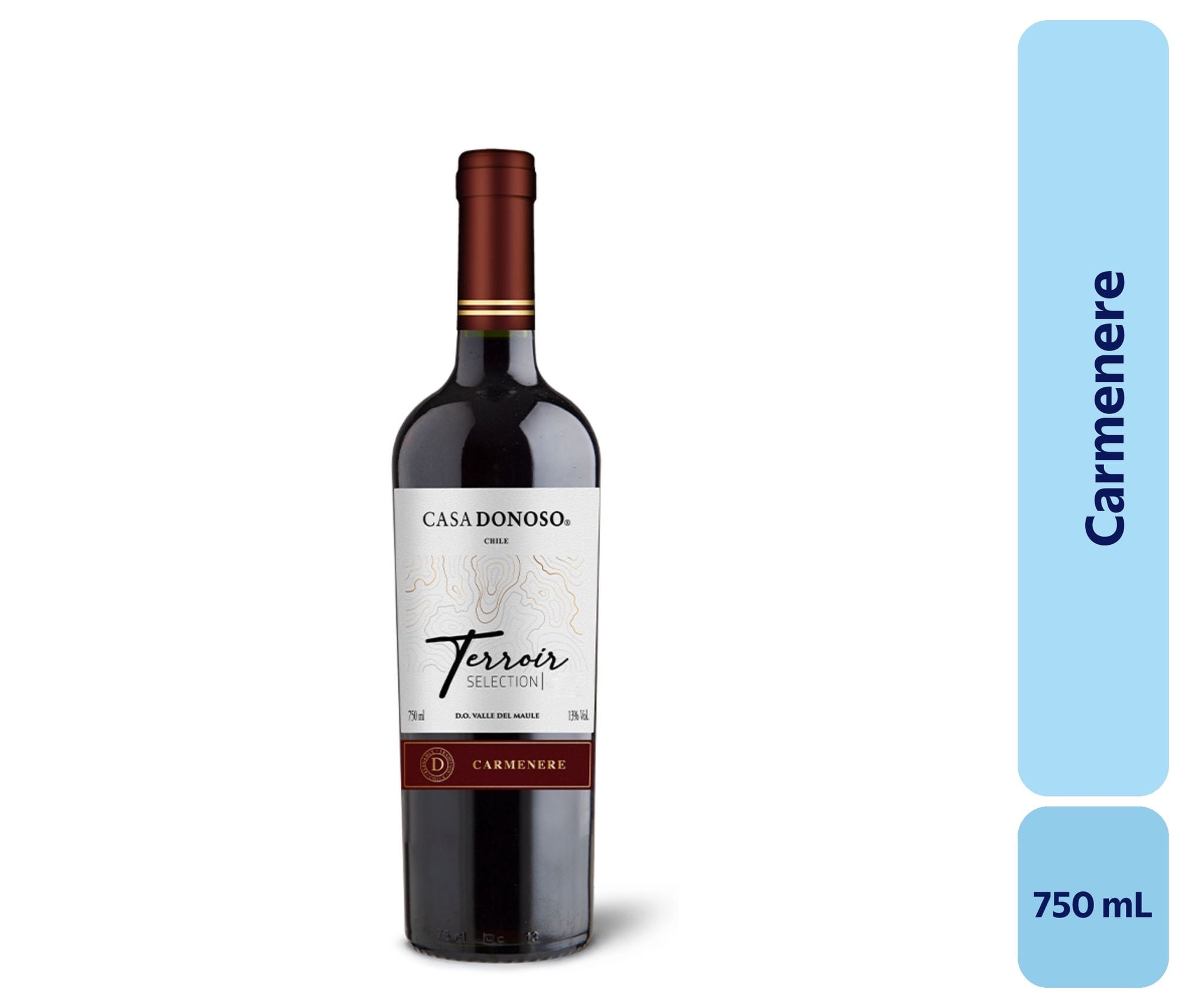 Vino Carménère Botella 750 mL Casa Donoso