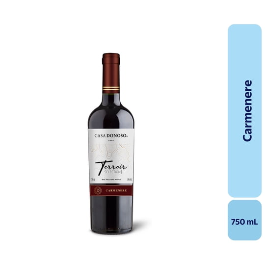 Vino Carménère Botella 750 mL Casa Donoso