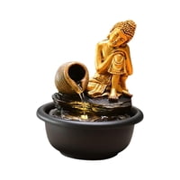 Magideal - Estatua De Buda De Agua De Mesa, Pequeña Decoración De Feng Shui, Decoración De Mesa Para Escritorio, Patio, Granja, Jardín, Regalos De Vacaciones Estilo C