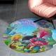 thumbnail image 4 of Alfombra Redonda Desmarcar Trolls Felpa Coral 60cm, 4 of 6