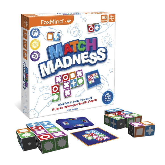 Juego de mesa Foxmind Match Madness Dual Mode Reconocimiento Visual