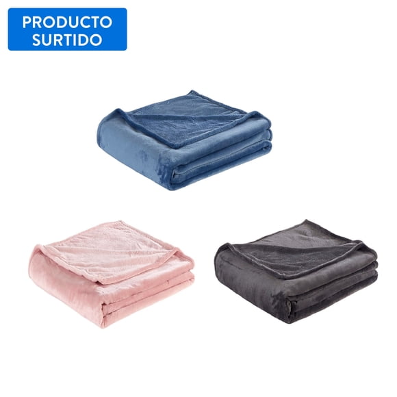 Frazada Flannel Sólida 2 Plazas 200 x 220 cm