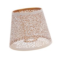 Ioensy - Pantalla De Metal Hueca Para Lámpara De Mesa, Para El Hogar, Sala De Estar, Color Blanco A