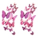 thumbnail image 1 of Decoración de pared de mariposas, 24 unidades, pegatinas 3D de mariposas para decoración de fiestas con imanes (coloridas, 24), 1 of 6