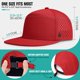 thumbnail image 3 of Gorra AOPREL de Visera Plana Ajustable Roja Resistente al Agua, 3 of 7