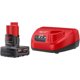 thumbnail image 1 of Kit Milwaukee M12 REDLITHIUM XC4.0 Batería y Cargador, 1 of 3