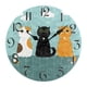 thumbnail image 3 of Reloj De Pared Divertido Con Diseño De Gato, Reloj De Pared Rústico Y Silencioso Para Interior, Dormitorio, Sala De Estar, Estilo C, 3 of 5