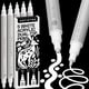 thumbnail image 1 of Marcadores de pintura acrílica ARTISTRO 5 blancos de doble punta para múltiples superficies, 1 of 6