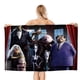 thumbnail image 1 of La Familia Addams Toalla de playa de secado rápido con diseño temático, regalo para mujeres y niñas, ideal para cumpleaños, fans, amantes de la música, uso en la playa o al aire libre, 78 × 180 cm, 1 of 6