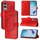 thumbnail image 5 of Funda cartera mariposa para Samsung Galaxy S25 Edge con soporte y ranuras para tarjetas Rojo, 5 of 5