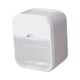 thumbnail image 1 of Caja de almacenamiento de papel higiénico, portarrollos de papel con estante para teléfono, dispensador multifunción de baño, decoración de baño de blanco, 1 of 5