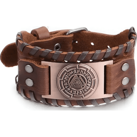 Genérico - Set Brazaletes Vikingos Cuero Hombre/Mujer
