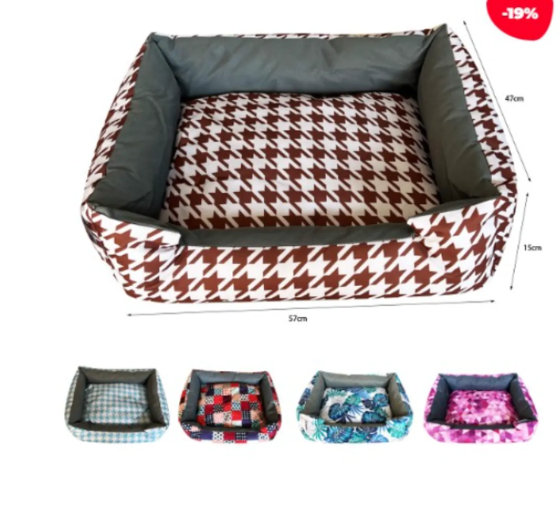 Genérico - Cama Para Mascota Con Diseños 57X47X14Cm
