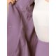 thumbnail image 5 of INSPIRE CHIC Conjunto de 2 Piezas de Falda para Mujer Traje de Maestra para Regreso a Clases Conjunto de Blazer Peplum y Falda Lápiz de Cintura Alta para Trabajo Violeta XL, 5 of 6