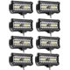 thumbnail image 1 of Barra de Luz LED Turboo 8 piezas 7" 120W Spot Flood Combo, 1 of 6