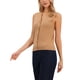 thumbnail image 4 of Chaleco de suéter INSPIRE CHIC para mujer con botones, sin mangas, cuello en V, moda casual, chalecos de punto L Marrón claro, 4 of 6