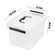 thumbnail image 2 of Caja con cierre de almacenamiento JUJIAJIA de 6 cuartos de galón, transparente, paquete de 6 con tapa, 2 of 8