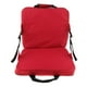 thumbnail image 2 of Cojín de asiento de estadio portátil con respaldo, cojín plegable para asientos de gradas, rojo, 2 of 8