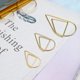 thumbnail image 3 of sujetapapeles DEEDYGO Gold Teardrop de acero inoxidable, 250 unidades, 3 of 6
