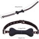thumbnail image 1 of 1pc Silicone Bone Gag, SM Adult Sex Toy Dog Slave Play Game Toy (black), 1 of 2