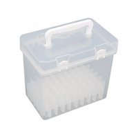 Bothyi - Caja De Almacenamiento De Rotuladores, Accesorios Vacíos, Artesanía Con Asa Para La Escuela, 60 Rejillas