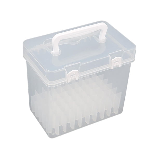Caja De Almacenamiento De Rotuladores, Accesorios Vacíos, Artesanía Con Asa Para La Escuela, 60 Rejillas