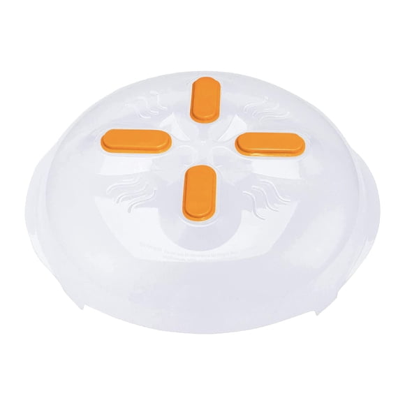 Funda antisalpicaduras para microondas, 30 cm, sin BPA, color naranja