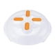 thumbnail image 1 of Funda antisalpicaduras para microondas, 30 cm, sin BPA, color naranja, 1 of 9